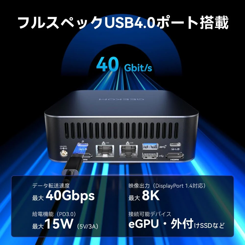 GEEKOM AI PC GT13 MAX ミニPC インテル® CORE™ Ultra9-185H - Image 7