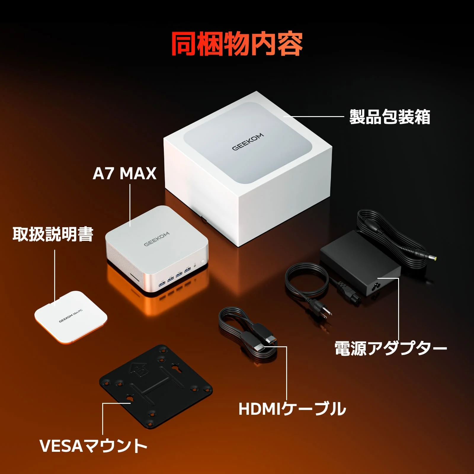GEEKOM A7 MAX ミニPC AMD Ryzen R9-7940HS - Image 9