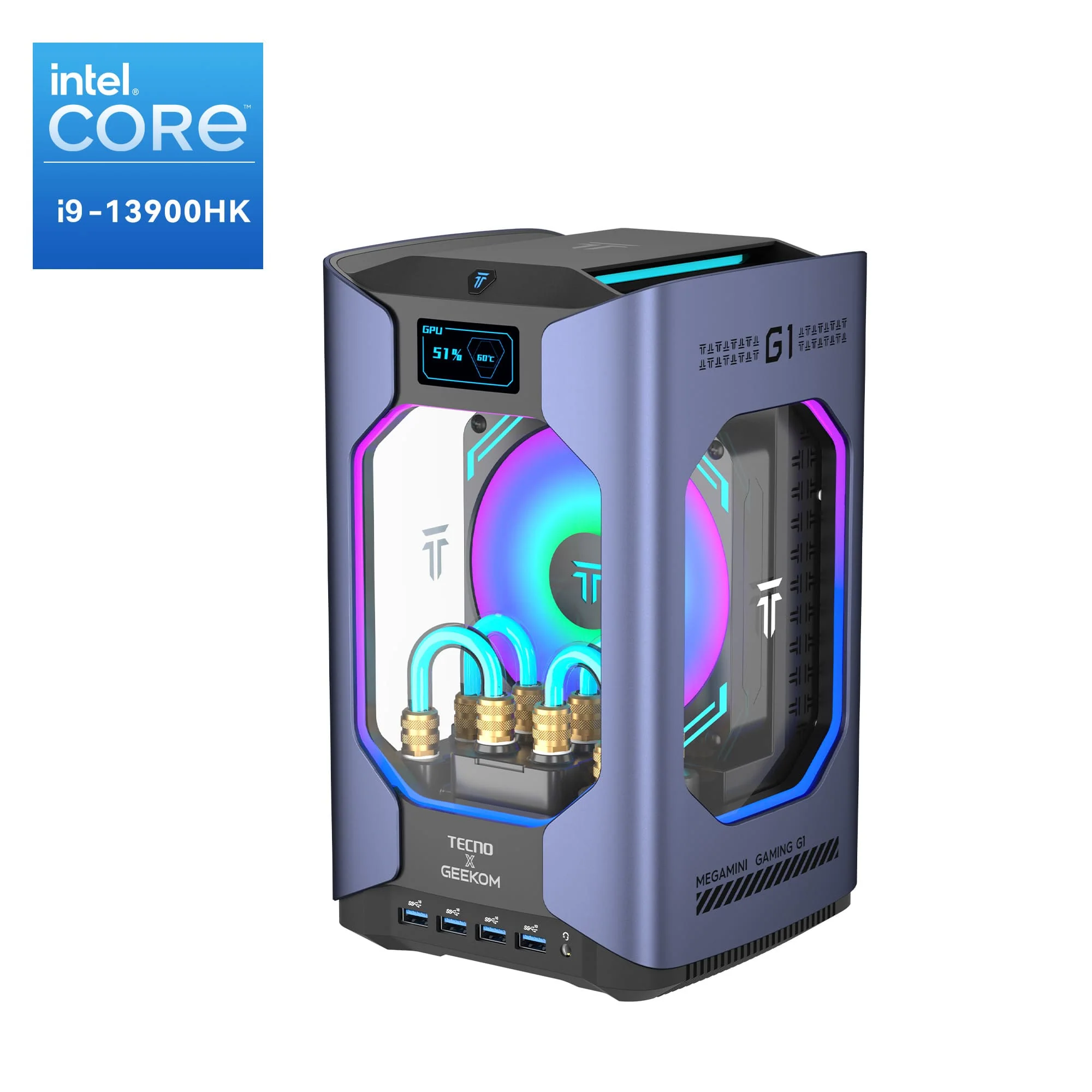 GEEKOM 水冷式ゲーミングミニPC MEGAMINI G1 インテル® CORE™ i9-13900HK