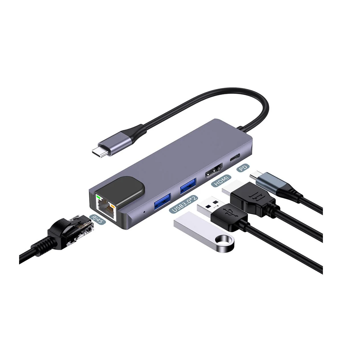 GEEKOM Mini 5-1 USB ハブ - Image 3