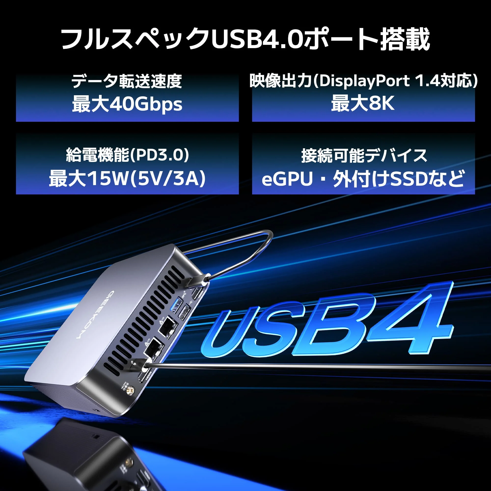 GEEKOM AI PC GT2 Mega ミニPC インテル® CORE™ Ultra9-285H - Image 7