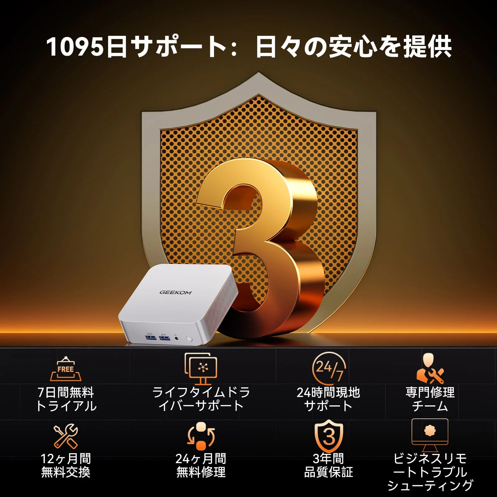 GEEKOM A7 ミニPC AMD Ryzen R9-7940HS - Image 11