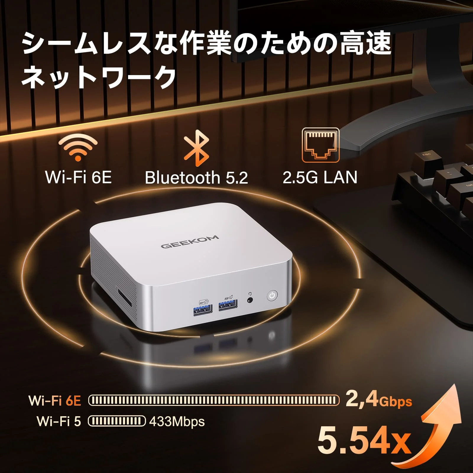 GEEKOM A7 ミニPC AMD Ryzen R9-7940HS - Image 9