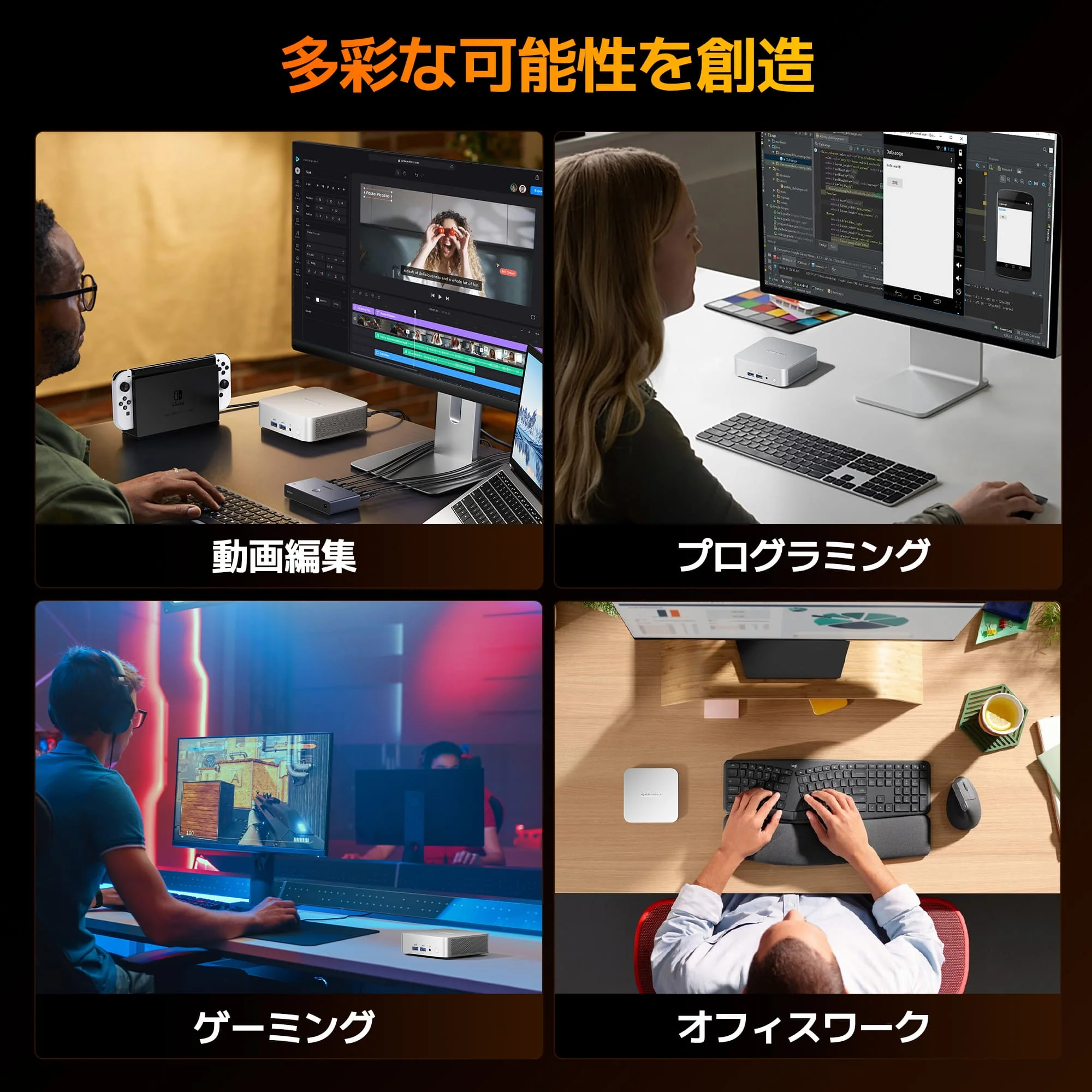 GEEKOM  A8 ミニPC 2026エディション AMD Ryzen R7-8745HS - Image 8