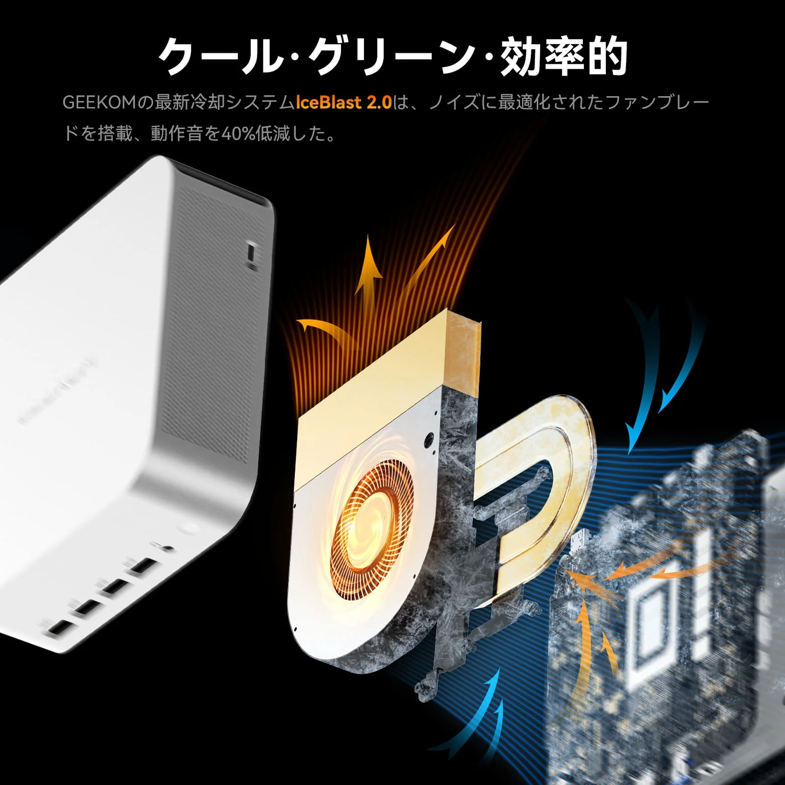 GEEKOM AI PC A8 MAX ミニPC AMD Ryzen R9-8945HS - Image 8