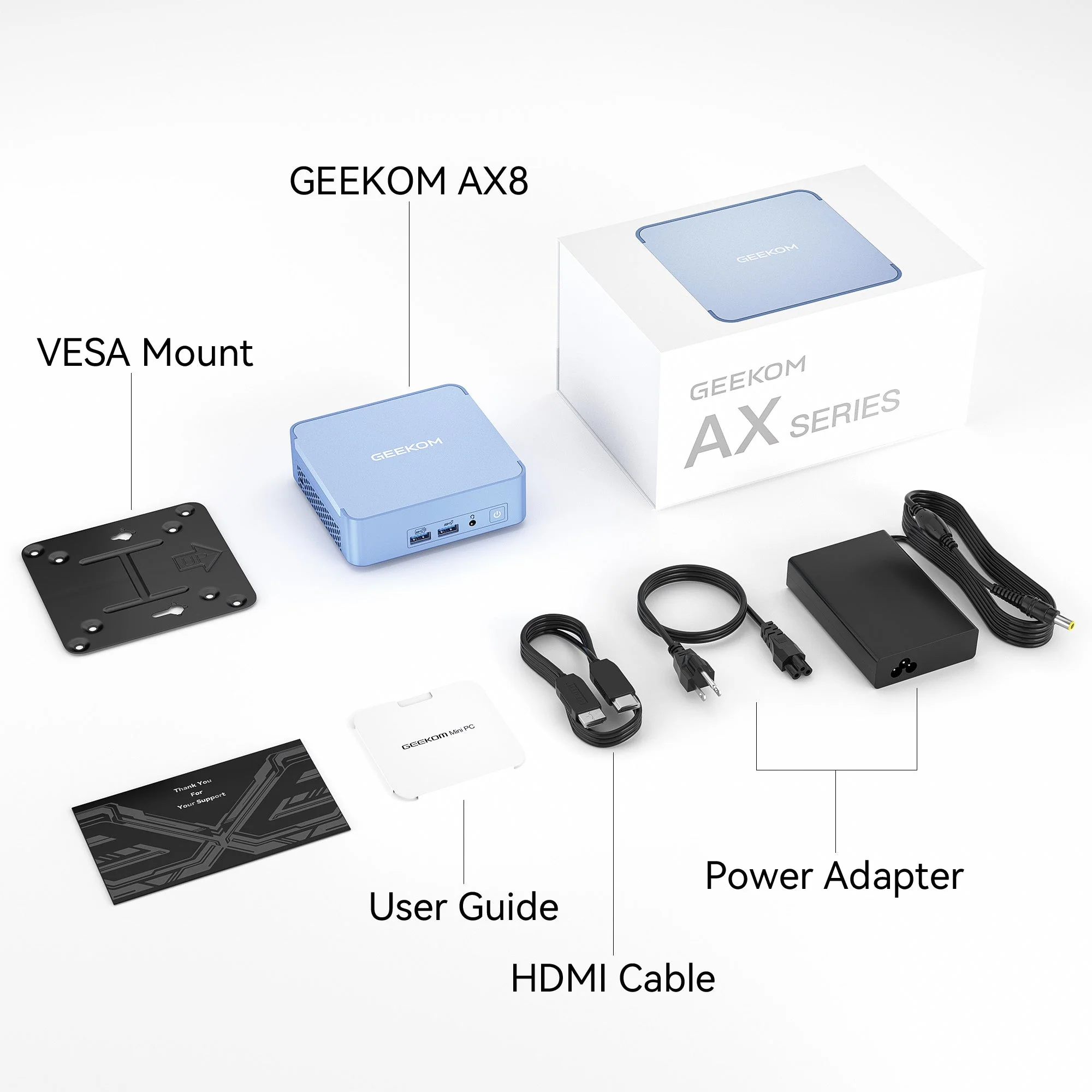GEEKOM NUC AX8ミニPC AMD RYZEN R7-8845HS/R9-8945HS - Image 2