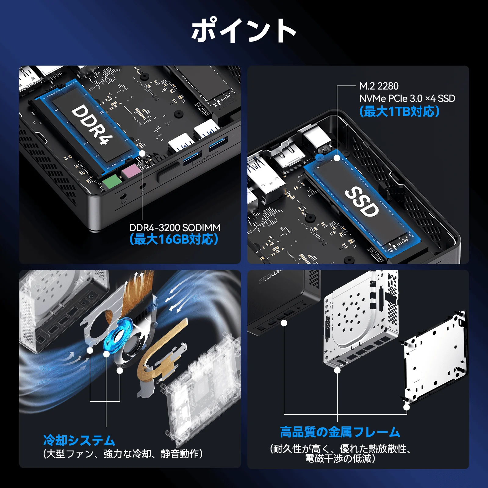 GEEKOM AIR12 Lite ミニPC インテル® Alder Lake N95 - Image 3