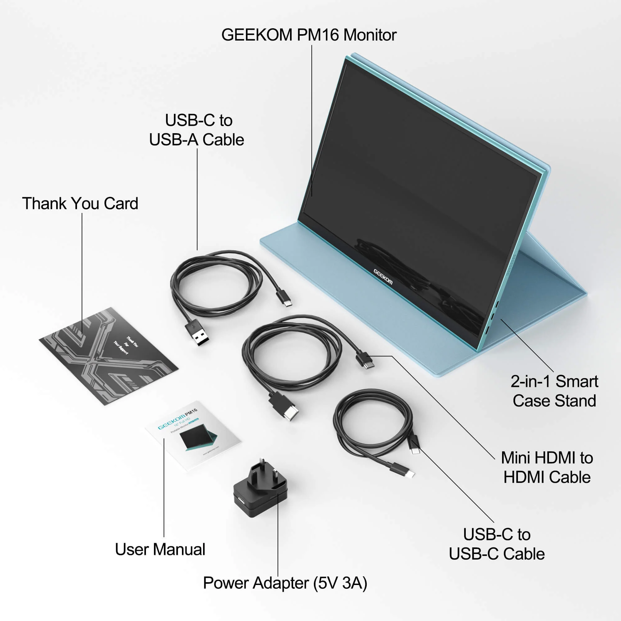GEEKOM PM16 ポータブルモニター - Image 4