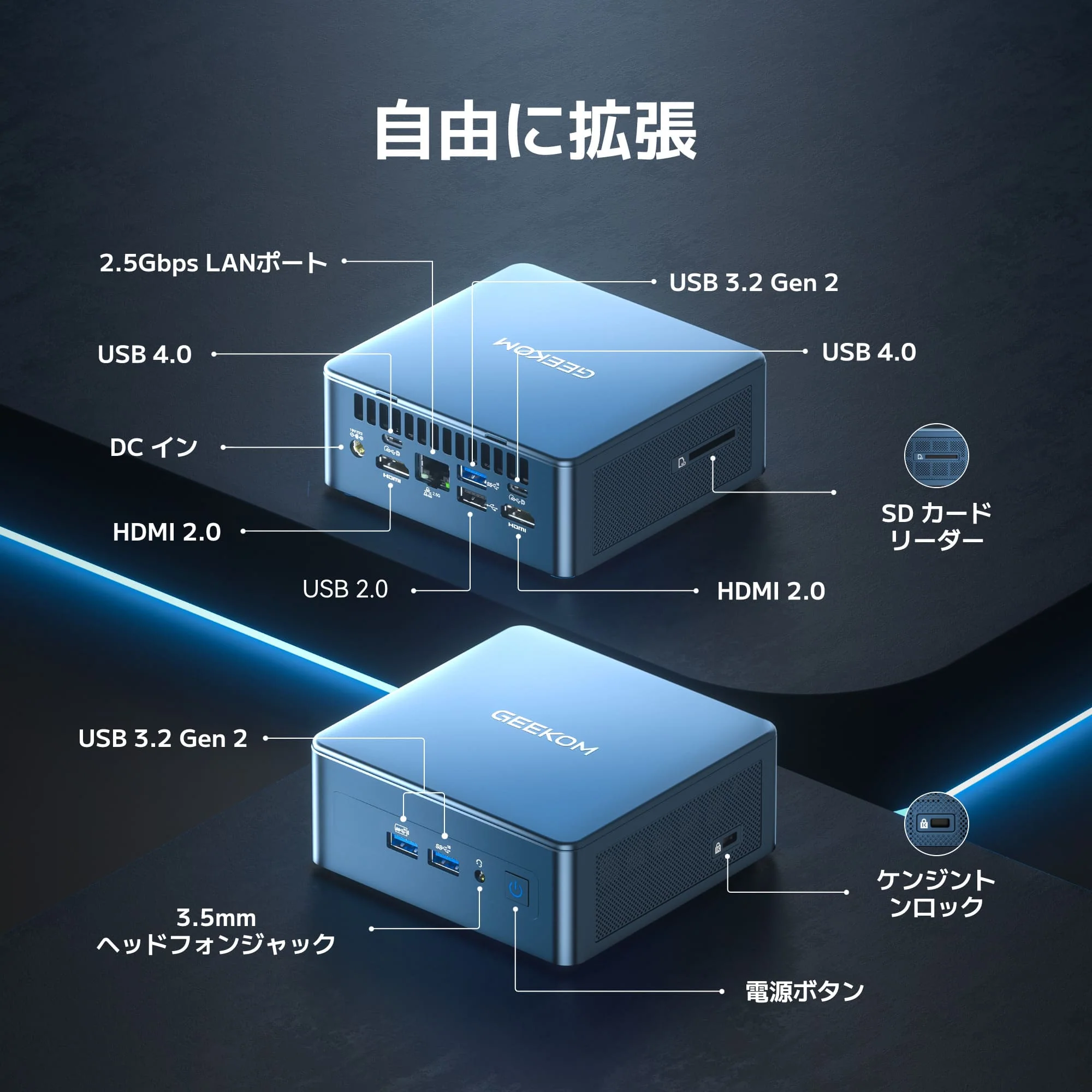 GEEKOM IT12 2025エディションミニPC インテル® Core™ I7-1280P/I9-12900HK - Image 6